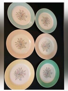 American Limoges Triumph Oslo 6.5" bread Lunch plates (6) RARE